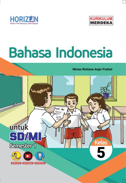 Modul Pendamping Semidigital Bahasa Indonesia SD Kelas 5 Semester Ganjil IKM
